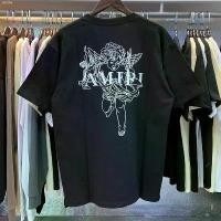 ราคา Gjt13SHOP ปกติ Amiri HOT ((ผ้าฝ้ายแท้) Amiri เสื้อยืดลําลอง แขนสั้น คอกลม ทรงหลวม พิมพ์ลายตัวอักษร โลโก้ AMIRI ไฮสตรีท ผงซักฟอก 1 กล่องรองเท้า ไอโฟน13พลัส (1734508804151543634)
