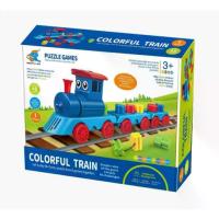 ราคา เกมต่อโบกี้รถไฟฝึกการสังเกต Colorful Train ของเล่นเด็ก ต่อบล็อกรถไฟ เกมสำหรับเด็ก (1734772705577305248)