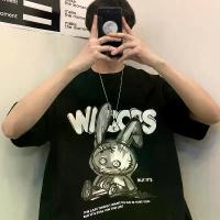 ราคา เสื้อยืดผู้ชายแบรนด์ W-KINGOversize แฟชั่น เสื้อคอกลมโอเวอร์ไซส์ เท่ๆ เท่ๆ แฟชั่นผู้ชาย เสื้อยืดแขนสั้น เสื้อยืดผู้ชาย 5 แขนเสื้อ ตาราง Man (1730898891563436094)