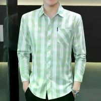 ราคา เสื้อเชิ้ตผู้ชาย แขนยาว สไตล์เกาหลี เสื้อเชิ้ตลำลองอินเทรนด์ลายสก๊อตฤดูใบไม้ร่วง ทรงสลิมฟิต เหมาะสำหรับชายหนุ่ม 12 (1734521053847782506)