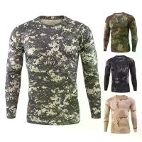 ราคา เสื้อเชิ้ตผู้ชาย ลายพราง คอกลม แขนยาว เสื้อสปริง สำหรับใส่ทุกวัน [kounis] (1731871361994820095)