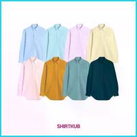 ราคา SHIRTKUB [M-4XL] เสื้อเชิ้ต คอปก แขนยาว OXFORD SHIRT เสื้อเชิ้ตผู้ชาย ทำงาน สีพาสเทล สีเขียว เชิ้ตครับ 20 โทนสี COD (1735419071667013391)