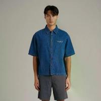 ราคา Mc JEANS (แม็คยีนส์) เสื้อเชิ้ตผู้ชาย เสื้อเชิ้ตแขนสั้น ทรงบ็อกซี่ Boxy Fit Shirt สียีนส์ฟอกกลาง MSSZ301 (1734360628152206807)