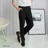 ราคา MTDStore กางเกงผู้ชาย กางเกงทำงาน แสล็คขายาว ผ้าฮานาโกะ สีดำ สีเบจ B01 Hookie Pants Black ขาย าว ทรง กระบอก (1730840136286178136)