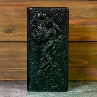 ราคา กระเป๋าสตางค์ผู้ชาย 3150 หนังแท้ ทรงยาว สไตล์วินเทจ หนังวัวชั้นบนสุด ลายมังกรปั๊มนูน กระเป๋าสตางค์หนังเคลือบแว็กซ์น้ำมันแบบกว้างพิเศษ (1734604660704052864)