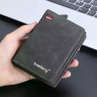 ราคา กระเป๋าสตางค์ผู้ชาย Baellerry แบบสั้น 1 ชิ้น, ช่องใส่บัตรหลายช่อง พร้อมซิปปิดช่องใส่เหรียญ, กระเป๋าสตางค์แนวตั้งหนัง PU แบบด้าน (1734540220671165608)