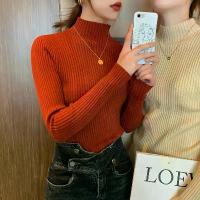 ราคา แฟชั่นผู้หญิง เสื้อสเวตเตอร์คอเต่าครึ่งตัวสำหรับใส่เป็นเสื้อคลุม 2026 สไตล์ใหม่ เสื้อชั้นใน เสื้อเบส สไตล์หนา ฟิตพอดี เสื้อถักอเนกประสงค์ (1733741905342858428)