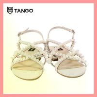 ราคา TANGO รองเท้าแฟชั่นสตรีรุ่น WINGS รองเท้าผู้หญิง ตอกมุกประดับ สีขาว หนังแท้สีขาว รองเท้าแตะรัดส้น ส้นมุก (1735279579508475682)