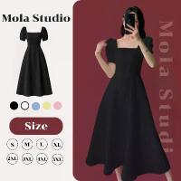 ราคา [❤️‍S-5XL❤️‍] ชุดเดรสผู้หญิง ชุดออกงาน เดรส Dress เดรสคอเหลี่ยม แขนตุ๊กตา เดรสสไตล์ฝรั่งเศส เดรสสาวอวบ (1735445172478838281)