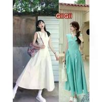 ราคา ส่งไวจากไทยเดรสออกงาน เดรสคอกลม เดรสแขนกุด สีพื้น เดรสแฟชั่น ชุดเดรสผู้หญิง GiiGii (1733522631032997601)