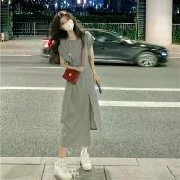 ราคา ชุดเดรสผู้หญิง [หรูหรา, เน้นเอว, ช่วยให้ดูผอมเพรียว] เดรสยาวแขนสั้นลำลอง (1734479846576784920)