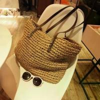 ราคา Look.Hive กระเป๋าสานเกาหลี Tote Beach Bag กระเป๋าเเฟชั่น กระเป๋าสานผักตบชวา กระเป๋าผู้หญิง (1734943927009642102)