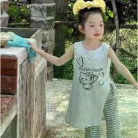 ราคา PRETTY BABY เสื้อยืดเด็ก เสื้อแขนกุดผูกข้าง ลายการ์ตูน แฟชั่นเด็ก (1610) (1734584030637688017)