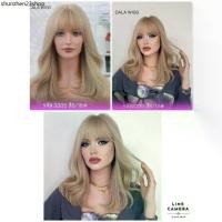 ราคา วิกผม วิกผมลอน สีบอนขาว ยาว45 เช็น สีสวยเหมือนจริง มีหนังศรีษะเทียมเหมืออออนจริง (1734793252889265872)
