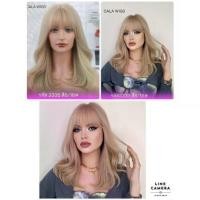 ราคา วิกผม วิกผมลอน สีบอนขาว ยาว45 เช็น สีสวยเหมือนจริง มีหนังศรีษะเทียมเหมืออออนจริง (1735264518339462160)