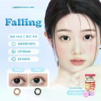 ราคา *มีสายตา* Falling น้ำตาล/เทา (Kitty Kawaii) ขนาดกลาง ตัดขอบ คอนแทคเลนส์ ค่าอมน้ำสูง (1735373610689529397)