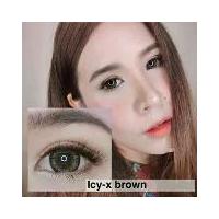 ราคา คอนแทคเลนส์ บิ๊กอาย รุ่น Icy-x/Chimmer เกล็ดหิมะ เกล็ดน้ำแข็ง สีเทา/ตาล Gray/Brown มีค่าสายตา (1731234309550934078)