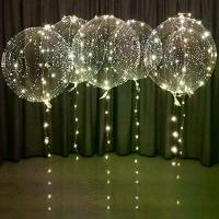 ราคา 【balloon】 ชุด 3 ชิ้น ลูกโป่ง LED โปร่งใสที่เรืองแสง พร้อมสายไฟ ลูกโป่ง Bobo สำหรับตกแต่งงานเลี้ยง วันเกิด ครบรอบ และงานแต่งงาน (1735368765819684453)