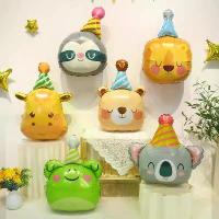 ราคา บอลลูนรูปสัตว์, หมวกวันเกิดลายการ์ตูน, บอลลูนฟอยล์รูปหัวสัตว์, ของตกแต่งงานเลี้ยงวันเกิดและเทศกาลสำหรับเด็ก, อุปกรณ์ประกอบฉากถ่ายภาพที่เด็กๆ ชื่นชอบ ลูกโป่ง ปัจฉิม (1734346354672174868)