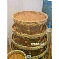 ราคา แนะนำ สินค้าขายดี พร้อมส่ง️ขันโตก ขันโตกหวาย บ้านหวาย พานขันโตก ถ้วย ฟอยล์ กล่อง เค้ก 2 ปอนด์ บราวนี่ (1734543512133535429)
