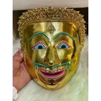 ราคา หน้ากาก พระลักษณ์ พระลักษณ์หน้าทอง นะหน้าทอง ขนาดหน้าคน งานสวยพรีเมี่ยม ของที่ระลึก ของฝาก ของตกแต่งบ้าน ของขวัญ khon masks (1731317659739194523)