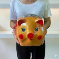 ราคา กระปุกออมสินหมูปูนพลาสเตอร์งาน OTOP หมูเงินหมูทองขนาด XL ของที่ระลึก OTOP สินค้าแตกเสียหายเครมฟรี (1735214540995790093)