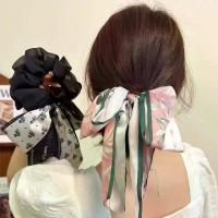 ราคา ยางรัดผมโบว์ดอกไม้สำหรับผู้หญิง, ยางรัดผม, ที่คาดผม, เชือกผม, ริบบิ้น, ยางรัดผมผ้าไหมหวาน (1733195588612425105)