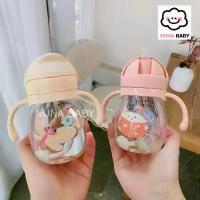 ราคา แก้วหัดดื่ม แก้วน้ำเด็ก ขวดน้ำ ฝึกเลิก ขวดนม แก้วน้ำหัดดื่มกั้นสำลัก ขนาด 350 ml SB1177 (1734841560879957837)