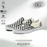 ราคา Slip-On Checkerboard (Classic)รองเท้าผ้าใบ รองเท้าผ้าใบแบบสวม สนีกเกอร์ทรงต่ำแบบยูนิเซ็กซ์ ผ้าใบ แบบสวม ขนาด 36-45 สินค้าดี (1735539011582330183)