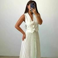 ราคา ชุดทูพีซผู้หญิง สไตล์ยุโรปและอเมริกา เสื้อกั๊กแขนกุดฤดูร้อน งานฝีมือหนัก จีบครึ่งความยาว แขนยาว ระดับไฮเอนด์ ชุด เซต รีด เพชร เซ็ต สงกรานต์ เสื้อ ยืด คู่ ชุด ถัก ไหมพรม ช (1732068870470076712)