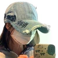 ราคา 2025 Ready Stock Side Embroidery Denim Baseball Cap for Women Washed Vintage Distressed Versatile Letter Small Face Duckbill Cap Women Design Sense Light Luxury Men เข็มกลัด ร 10 (1733211834917488071)