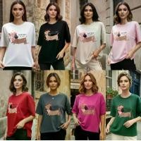 ราคา NO9 รวมแบบ เสื้อยืด สาวอวบ หน้าผ้า48-52" ผ้ายูนิคูล งานปัก งานรีดเพชรสุดอลังการ (1734901133385762719)