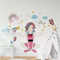 ราคา สติ๊กเกอร์ติดผนังลายการ์ตูน สีน้ำ กาวในตัว สติ๊กเกอร์ติดห้องนอนและห้องนั่งเล่น ดีไซน์ผีเสื้อและดอกไม้ สไตล์เจ้าหญิง ของตกแต่งบ้าน เหมาะสำหรับเด็กผู้หญิงบนดวงจันทร์ เรืองแสง|วอลเป (1735361941680260423)