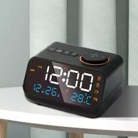 ราคา UEUB นาฬิกาปลุกดิจิทัล LED นาฬิกาตั้งโต๊ะอิเล็กทรอนิกส์ นาฬิกาเดสก์ท็อป USB ตื่นนอน วิทยุ FM ควบคุมด้วยเสียง เซ็นเซอร์ นาฬิกาปลุกสมัยใหม่ (1735537011808306606)