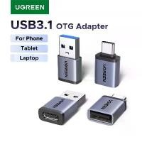 ราคา UGREEN อะแดปเตอร์ USB 3.1 OTG สายแปลง USB-A ชายเป็น USB-C หญิง แพ็ก 4 ชิ้น สำหรับ MacBook, Samsung Galaxy S10 และ Huawei เปลี่ยน USB เป็น Type‑C (OTG) (1735266083523102603)