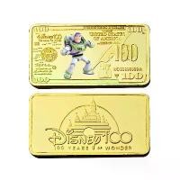ราคา เหรียญชุบทอง Disney Toy Story Series, ป้ายที่ระลึกครบรอบ 100 ปี, ตัวการ์ตูน Buzz Lightyear และ Woody Lotso, ของสะสม (1731332253952214442)