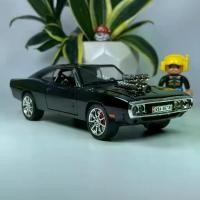 ราคา ของสะสม โมเดลรถ รถโบราณ ฟิกเกอร์รถ ของเล่นรถ Dodge Charger 1970 สเกล 1:24 ของขวัญโลหะ พร้อมป้ายทะเบียน VIP (1734041403294582193)