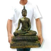 ราคา พระพุทธรูปปางสะดุ้งมาร สีทองโบราณ หน้าตัก 9 นิ้ว เป็นพระปางชนะมาร พระพุทธลักษณะงดงามเป็นเอกลักษณ์ สวยงามน่าบูชา หลวงพ่อรวย _ วัดตะโก แท้ ทันยุค พ่อกวย เหรียญ หลังยันต์ ไตรสรณคมณ์ ปี 2521 (173459307438