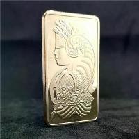 ราคา เหรียญcommemorativeจากธนาคารสวิส รูปแท่งทอง ขนาด 1 ออนซ์ รูปทรงไม่สมมาตร เหรียญทองสำหรับสะสมสกุลเงินต่างประเทศ เหรียญเทพธิดา บล็อกทองชุบรูปสี่เหลี่ยม (1735265681304225494)