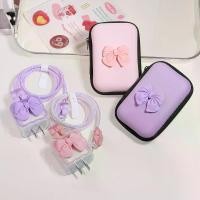 ราคา 6in1 กระเป๋ามินิแบบพกพา เหรียญ สายUSB อุปกรณ์เสริม กระเป๋าใส่หูฟัง กระเป๋าสายชาร์จ+ชุดถนอมสายชาร์สำหรับไอโฟน20W/18W/30W (1735430555791230327)