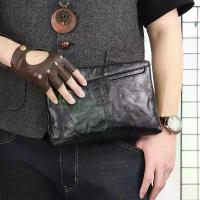 ราคา กระเป๋าถือผู้ชาย หนังวัวแท้ วินเทจ ขนาดใหญ่ นุ่มมือ สำหรับผู้ชาย กระเป๋าสตางค์ยาว แบบซองจดหมาย กระเป๋าใส่โทรศัพท์ สีดำ (1733270477639025716)