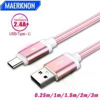 ราคา ที่ชาร์จ Type‑C สายเคเบิล USB ชาร์จเร็ว ความยาว 1 เมตร/2 เมตร สำหรับ Huawei P20 Lite, Samsung Galaxy Note 8/9, A5/A7 (2017), S8, A40 และ S10 (1734773479028327833)