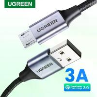 ราคา สินค้าใหม่ สายเคเบิล UGREEN แบบ Micro USB รองรับการชาร์จเร็ว 3A สาย USB ไป Micro USB 2.0 สำหรับโทรศัพท์ Android ใช้ได้กับ Samsung Galaxy S7/S6/Note (1735070249847326468)