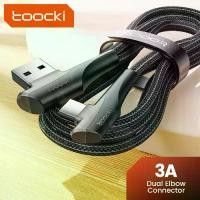 ราคา สายเคเบิล USB Toocki 3A ชาร์จเร็ว 3.0 สายชาร์จเร็ว Type‑C มุม 90° สายข้อมูลแบบสองข้อศอก สำหรับ Huawei/Xiaomi/Samsung/Realme (1734346514832196810)