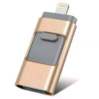 ราคา แฟลชไดรฟ์ USB สำหรับโทรศัพท์มือถือ Apple ความจุ 64GB สำหรับ iPhone 6 7 8 X XR, USB3.0 คอมพิวเตอร์แบบสามในหนึ่งเดียว (1734541453722486328)