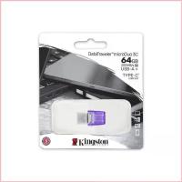 ราคา Kingston 64GB DataTraveler microDuo 3Cแฟลชไดรฟ์ USB Type-C และ Type-A ฝ่ายขาย (1735466114094630894)