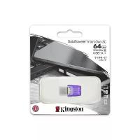 ราคา Kingston 64GB DataTraveler microDuo 3Cแฟลชไดรฟ์ USB Type-C และ Type-A บล็อกบัสเตอร์ (1735387252283507712)