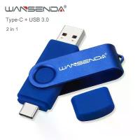 ราคา แฟลชไดรฟ์ USB Wansenda ความจุ 512GB 256GB USB 3.0 เพนไดรฟ์ 128GB Cle USB สติ๊กสำหรับ Type C Android/PC 64GB เพนไดรฟ์ 32GB เมมโมเรีย USB (1734963202901312748)