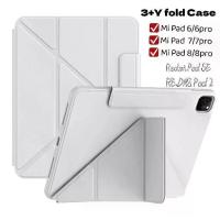 ราคา Y-เคสป้องกัน iPad case for Redmi Pad 2 / Redmi Pad SE 11/Redmi Pad SE 8.7 3พับ เคสmi pad 7/7Pro Mi Pad 6/6Mi7/7Pro Mi6/6Pro Redmi Pad SE 8.7/11หัวเข็มขัดแม่เหล็ก กันกระแทก สามา (1733124270379140955)
