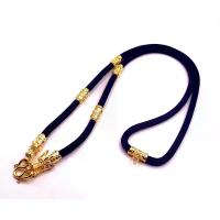 ราคา ของขวัญวันหยุด สร้อยคอผู้ชาย N027, สร้อยคอเชือก, สร้อยคอจี้พระพุทธเจ้า, สร้อยคอเชือกร่ม, ขนาด 3 มม. ยาว 24 นิ้ว แขวน 2 พระเครื่อง แบ่งทอง รูปหัวมังกร เชือกร่ม ชุบทองไมครอน พิถีพิถันมาก (17348940756427